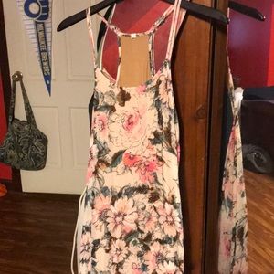 Pink multi maxi dress